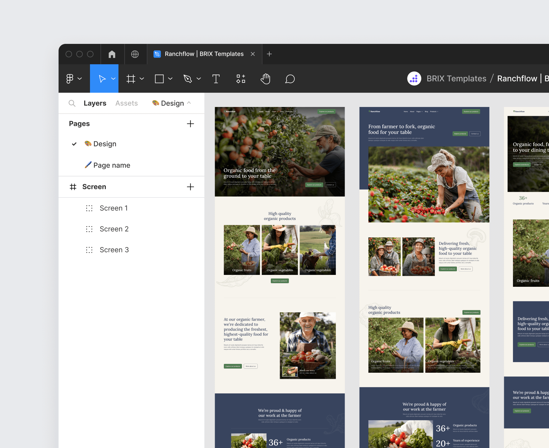 Ranchflow - Figma File Included - Farm Webflow Template